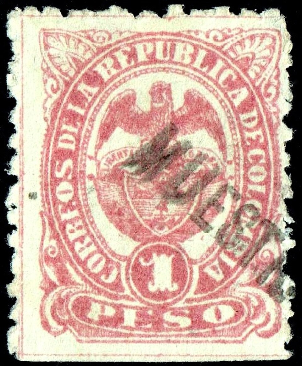 Colombie, 1888 : Muest(ra) surimprimé (Esp.)