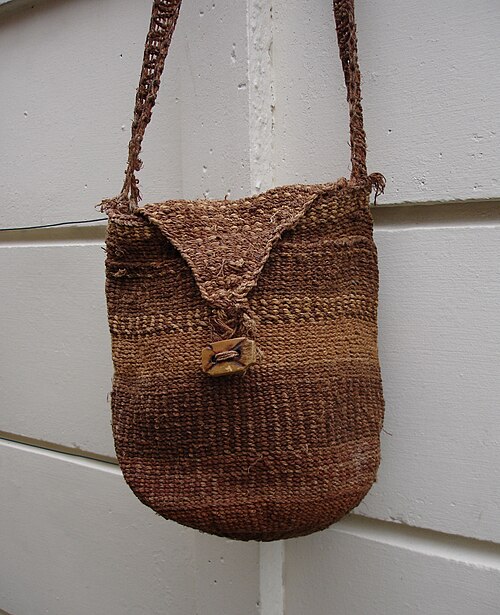 Sac à bandoulière en fibres de baobab, Zimbabwe, 1995