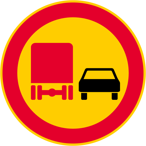 Finlande (dépassements interdits aux camions)
