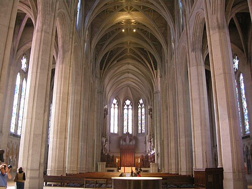 Intérieur de la cathédrale Grace à San Francisco (1910-1964)