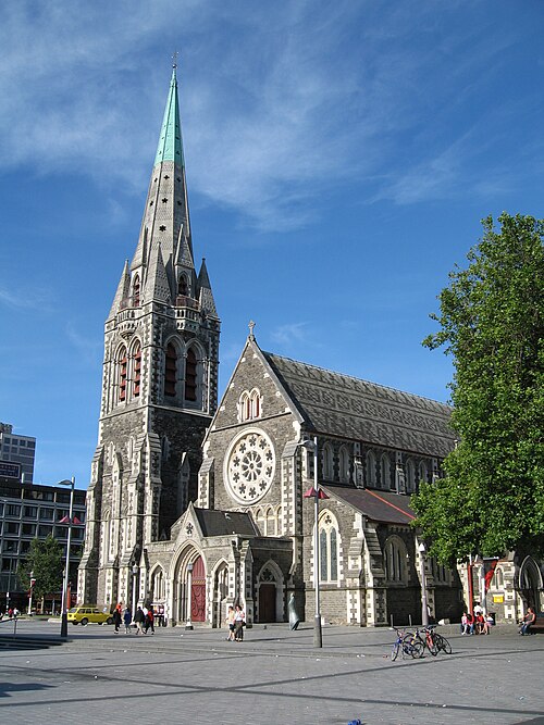 Cathédrale Christchurch, Nouvelle-Zélande : 1864–1904