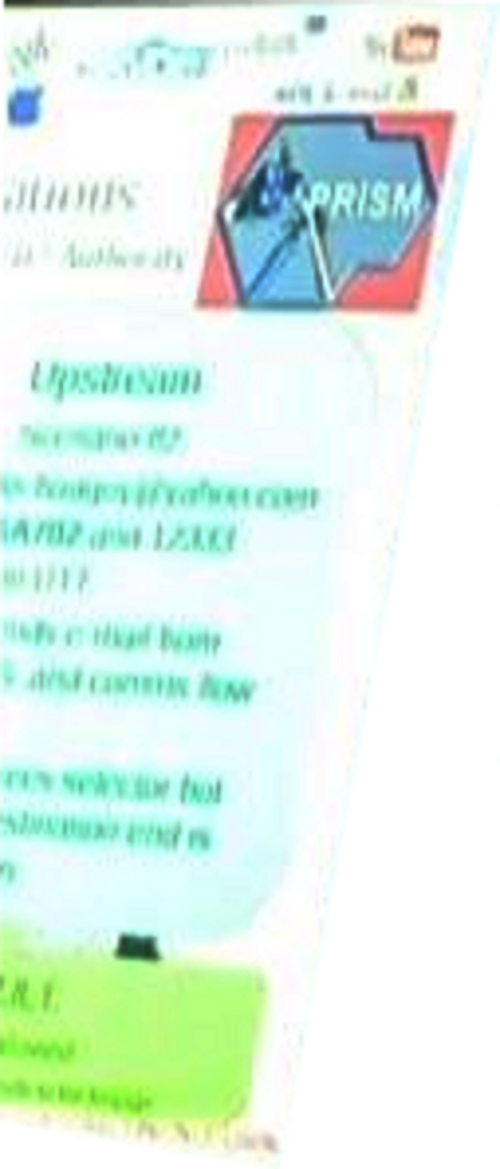 Fragment de diapositive mentionnant « collecte en amont », FAA702, EO 12333, et faisant explicitement référence à yahoo.com dans le texte
