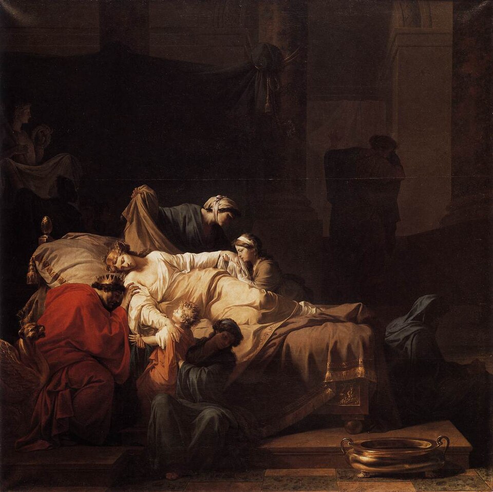 Alceste mourante de Jean-François Pierre Peyron (1785)