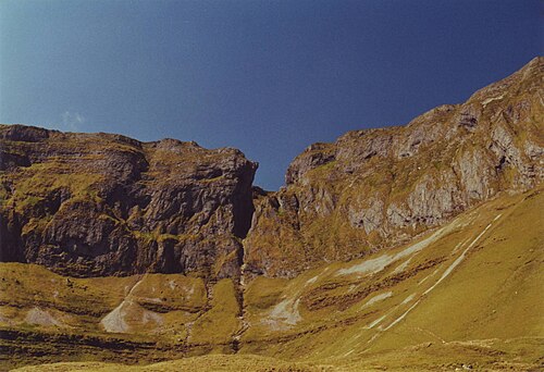 L'arrière de Benbulbin, vu depuis le Gleniff Horseshoe