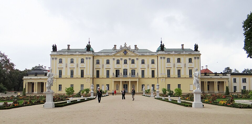 Le palais Branicki de style rococo, à Białystok, parfois surnommé le « Versailles polonais ».