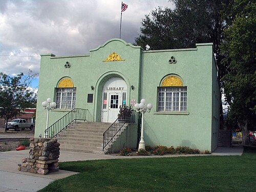 Bibliothèque municipale, Monroe, Utah (1934)