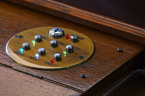 Panneau de boutons de vote à la Chambre des représentants du Texas