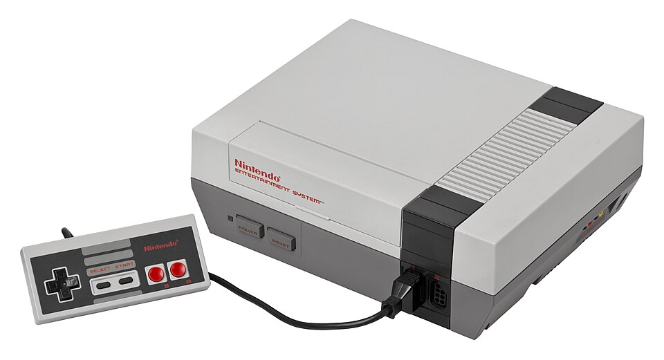 Le deck de contrôle de la Nintendo Entertainment System.