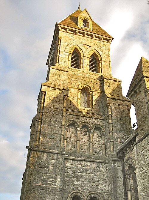 Église Sainte-Agathe, Llanymynech, tour romane par Thomas Penson