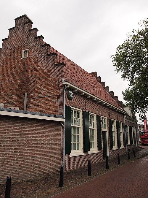 Une maison en briques typique aux Pays-Bas.