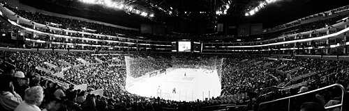 À l'intérieur de l'arène lors d'un match des Kings de Los Angeles