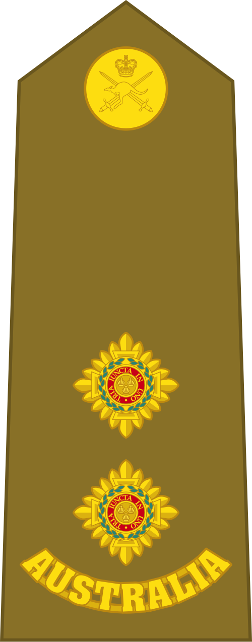 Premier lieutenant (armée australienne)[8]