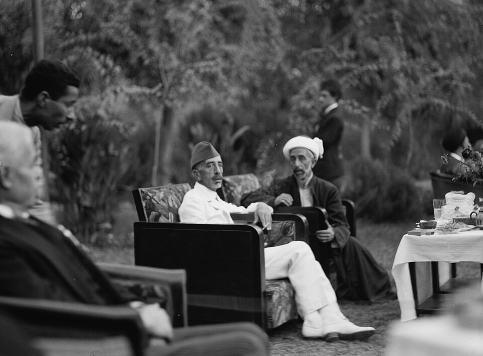 Le roi Fayçal Ier d'Irak et le roi Ali du Hedjaz