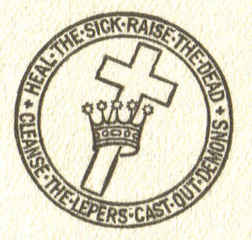 logo de la couronne et de la croix à l'intérieur d'un cercle