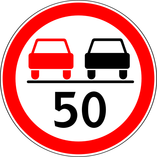 Biélorussie (dépassements interdits et limitation de vitesse)