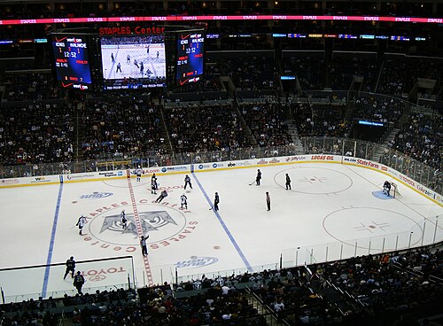 L'arène lors d'un match des Kings de Los Angeles