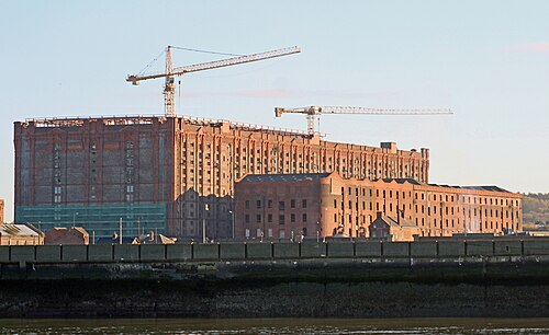 Le plus grand entrepôt en briques du monde, Stanley Dock Tobacco Warehouse, Liverpool, Royaume-Uni