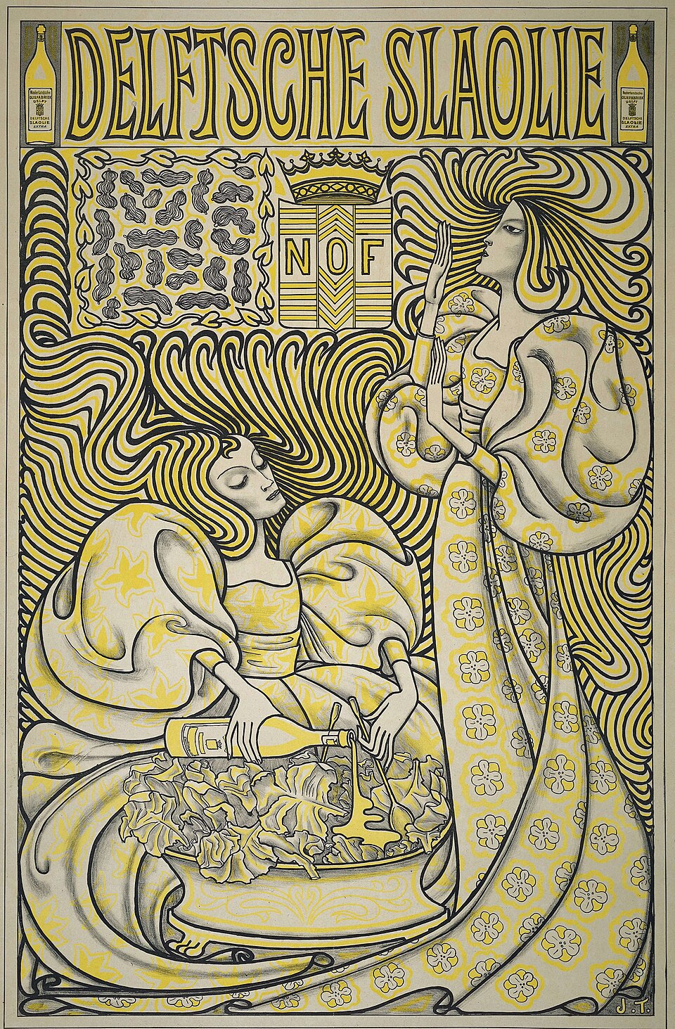 Affiche pour l'huile de salade de Delft par Jan Toorop (1893)