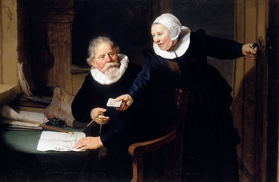 Rembrandt, Le constructeur naval et sa femme, 1633 (Jan Rijcksen (1560/2–1637) et sa femme, Griet Jans)
