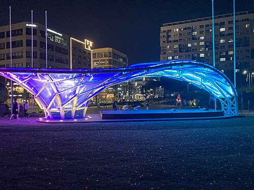 Parc de chasse asiatique de Guwol la nuit (2014 Asian Game Park)