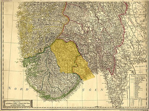 Mont Bratsberg avec le Telemark supérieur et inférieur