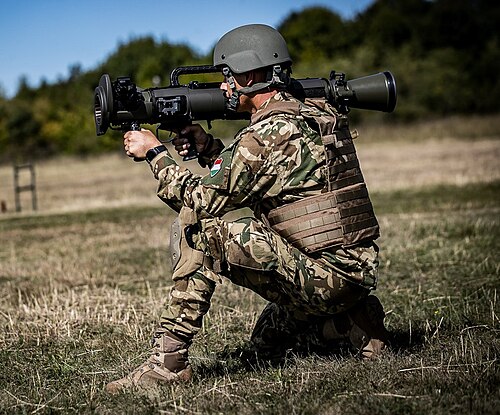 Soldat hongrois portant l'uniforme modèle 2015M