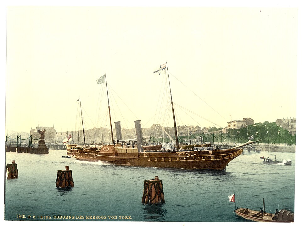 Photochromie de HMY Osborne, vers 1895