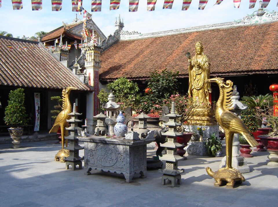 Un temple bouddhiste à Haiphong.