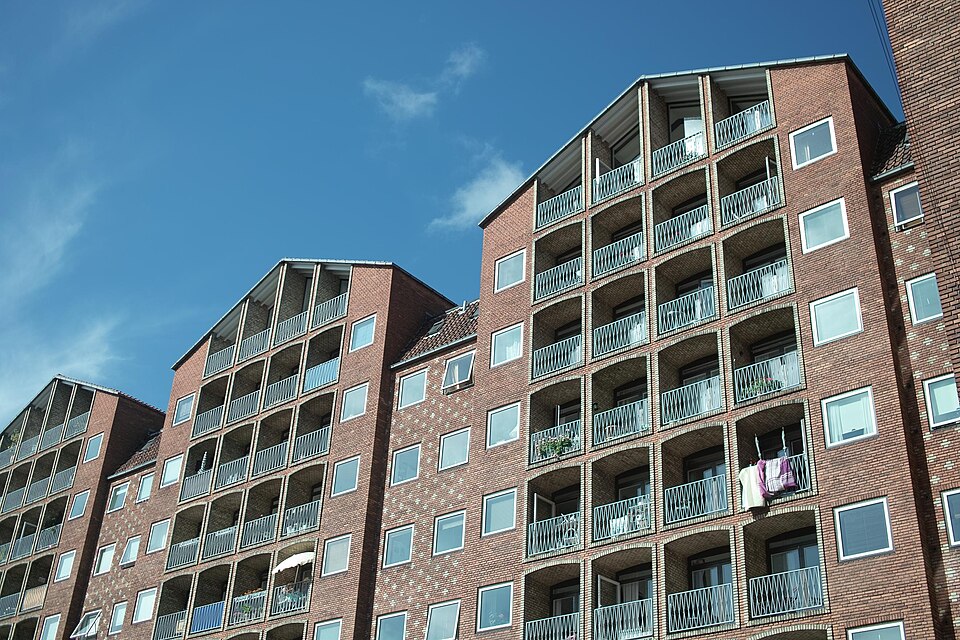 Dronningegården (1958), Copenhague. Funkis tardifs.