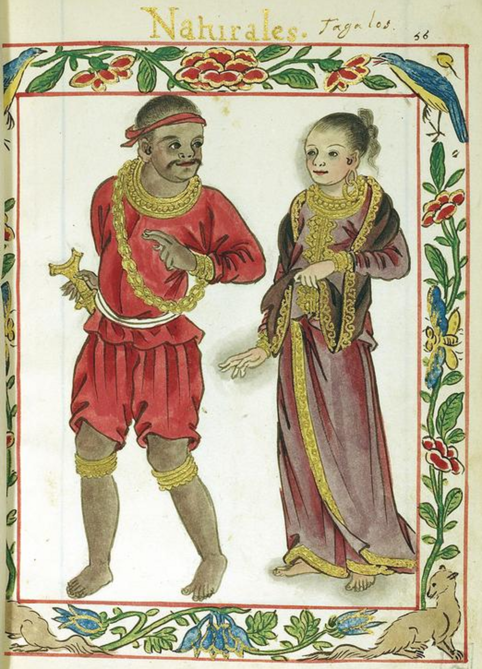 Tagalog maharlika, vers 1590 Codex Boxer