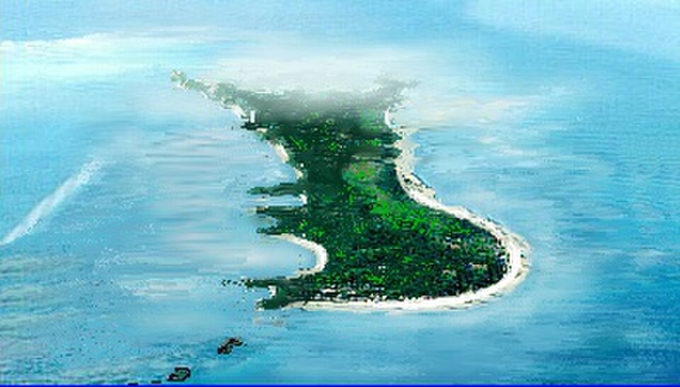 L'île de Malapascua vue du ciel
