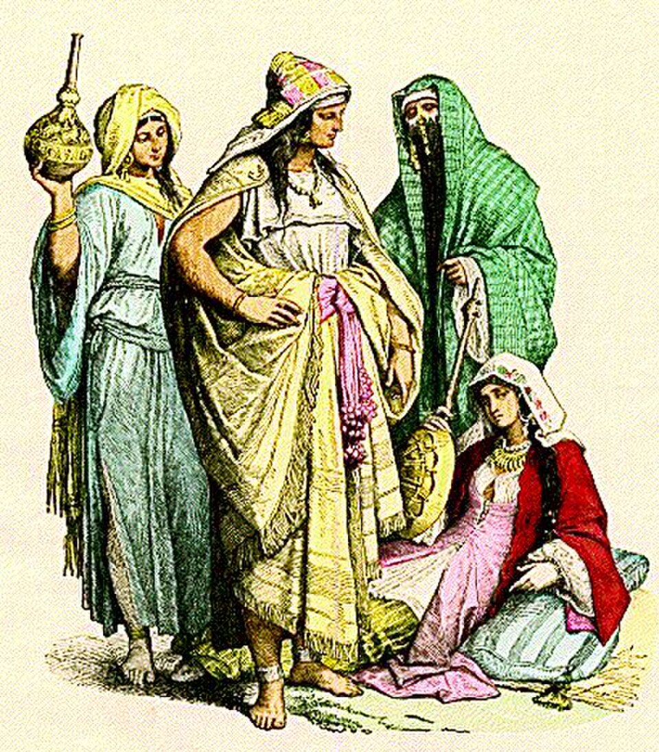 Costumes de femmes arabes, IVe-VIe siècle.
