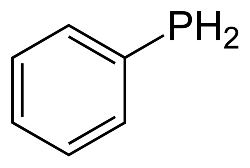 La phénylphosphine est un dérivé de la phosphine.