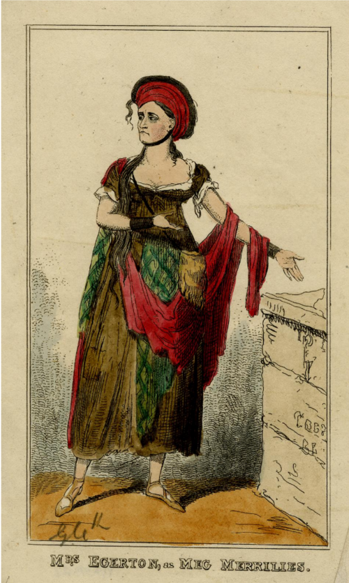 Meg Merrilies de Guy Mannering de Walter Scott, illustré en 1821