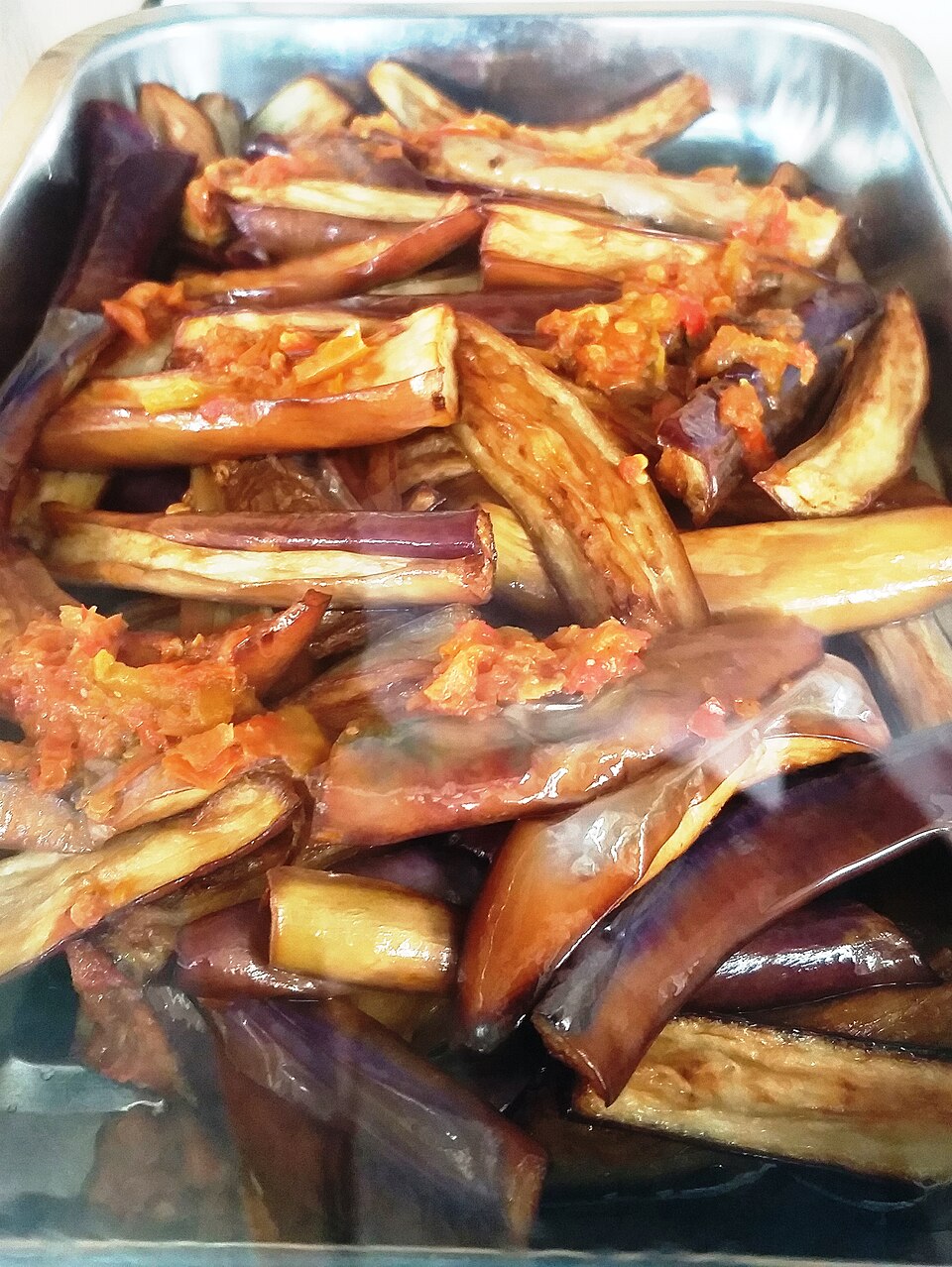 Terong frit simple de Gorontalo (Sulawesi)