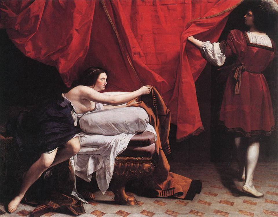 Orazio Gentileschi, épouse de Joseph et Potiphar, v. 1630-1632