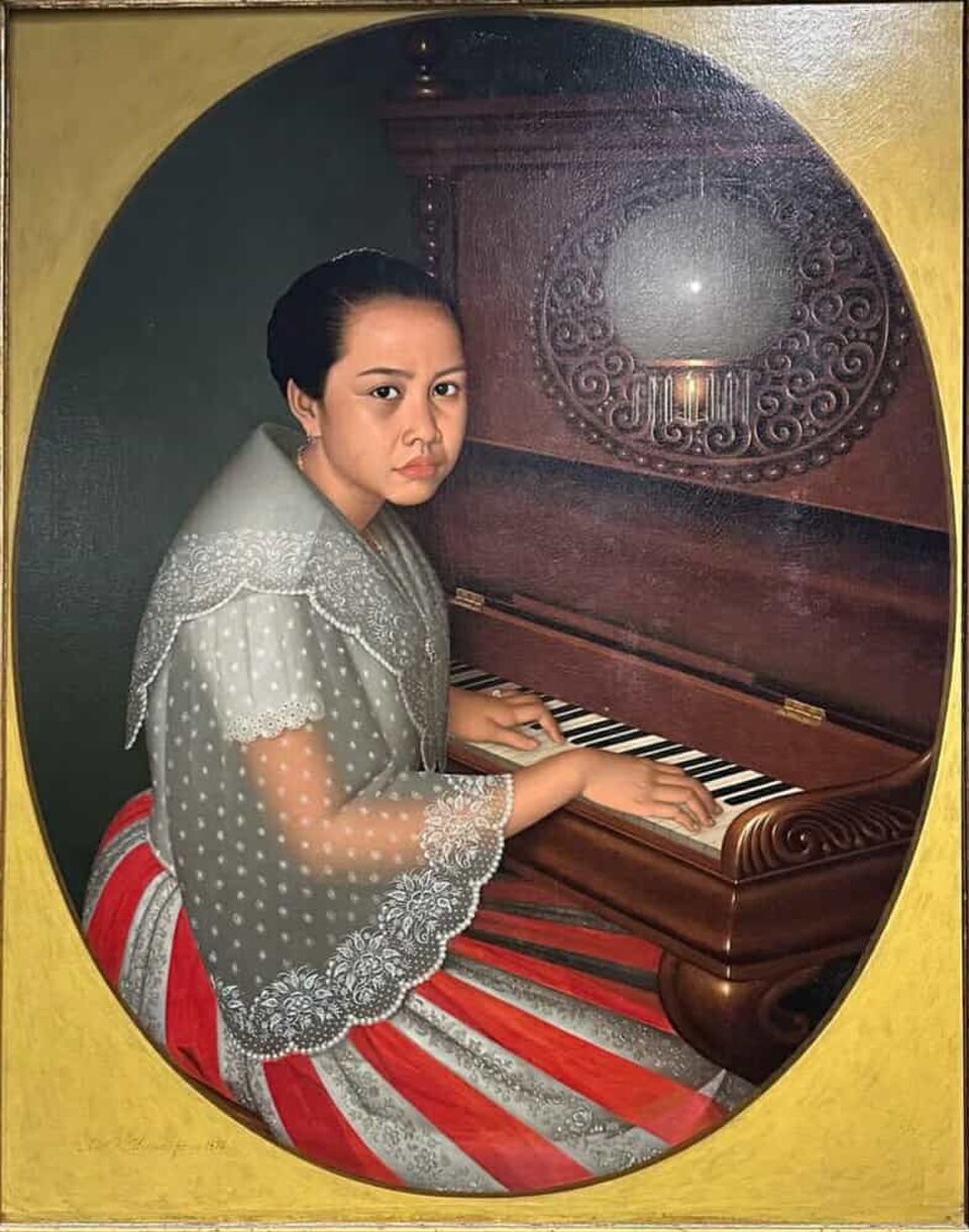 Soledad Francia par Antonio Malantic 1876 Philippines