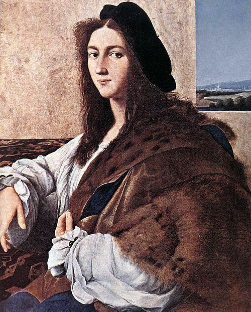 Portrait d'un jeune homme, 1514, perdu pendant la Seconde Guerre mondiale. Il s'agit peut-être d'un autoportrait de Raphaël.