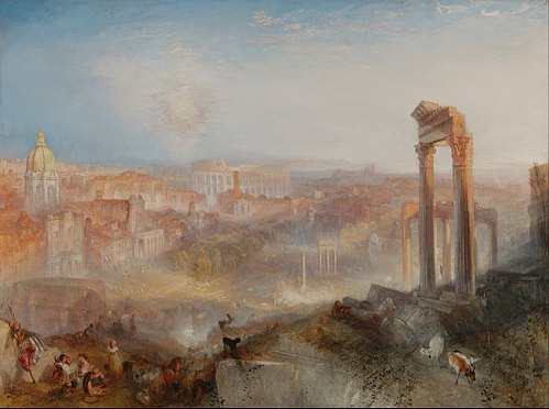JMW Turner, Rome moderne - Campo Vaccino, 1839