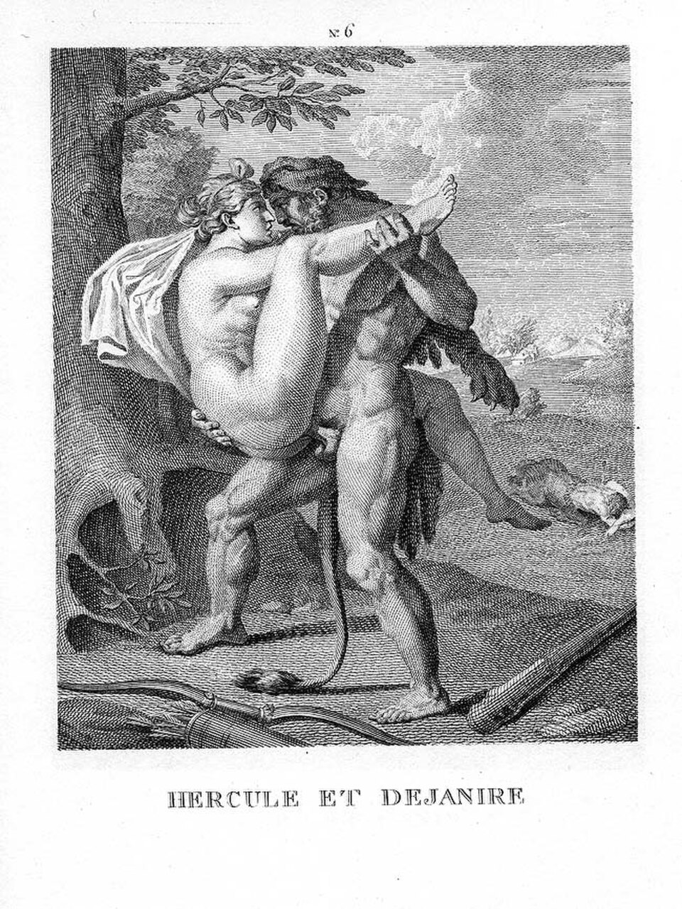 Hercule et Déjanire (copie du XVIIIe siècle d'un original perdu), tiré de I Modi