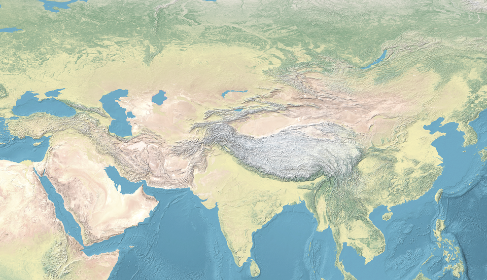 La dynastie Ghurid est située en Asie continentale
