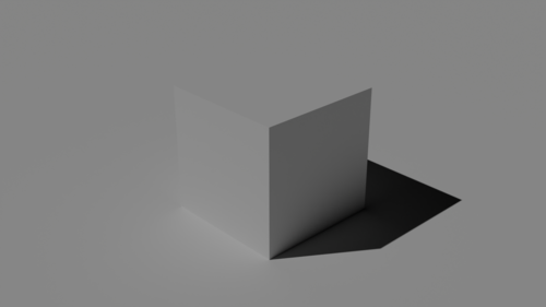 Rendu 3D d'un cube sans cubemap.