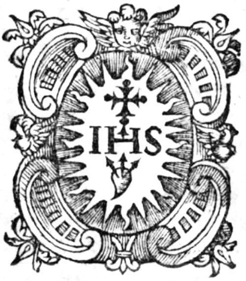 L'emblème des Jésuites d'après une gravure de 1586