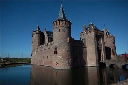 Le château de Muiderslot à Muiden, Pays-Bas