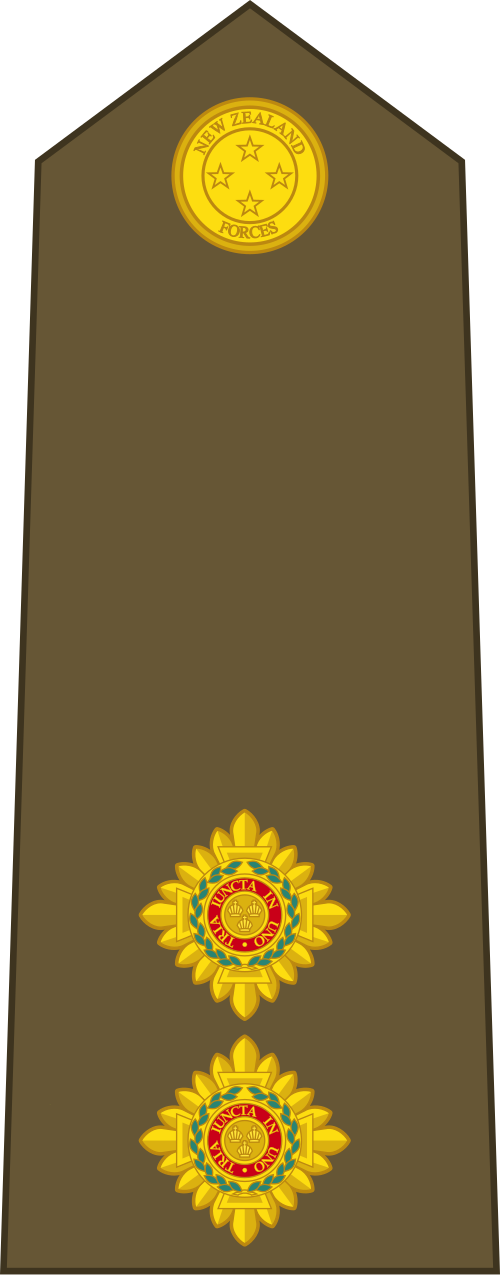 Premier lieutenant (armée néo-zélandaise)[20]