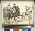 Section montée de la Garde constitutionnelle ; officiers, cornistes, sous-officiers et gardes