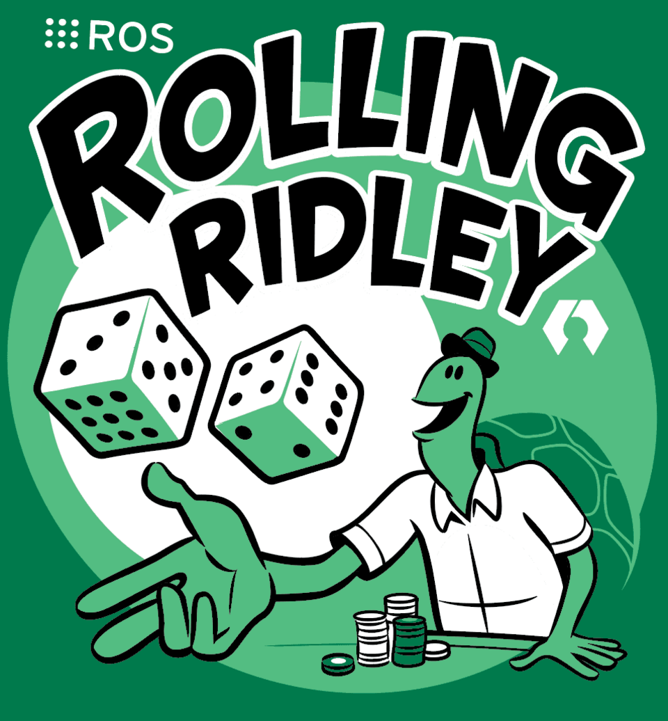 L'affiche de sortie de ROS 2 Rolling Ridley.