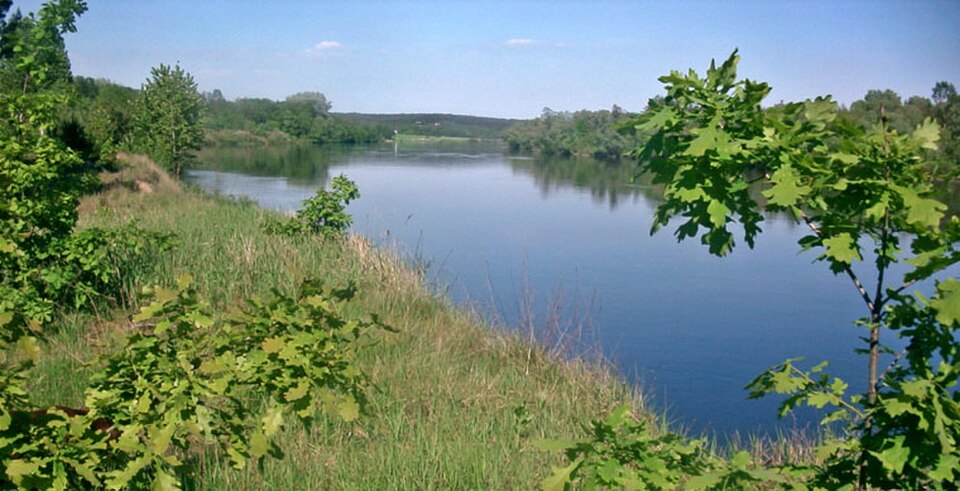Paysage de la rivière Bug près de Nadbużański