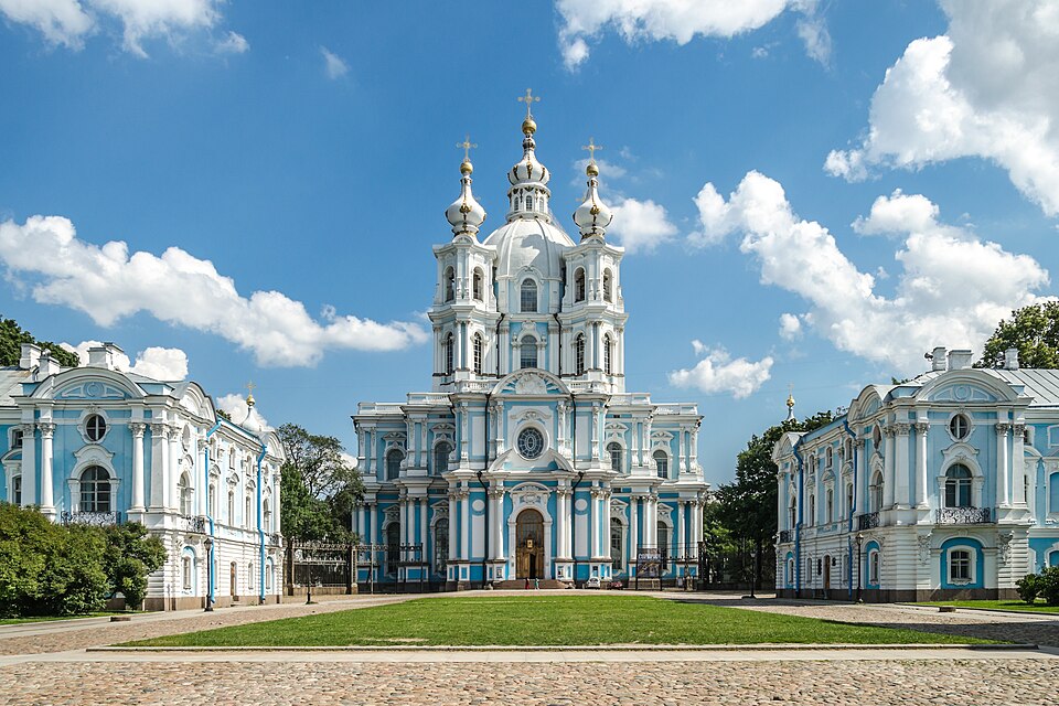 Couvent Smolny, Saint-Pétersbourg, par Francesco Bartolomeo Rastrelli, 1748