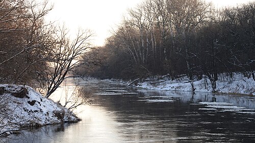 Rivière Seversky Donets près du village de Yaremovka